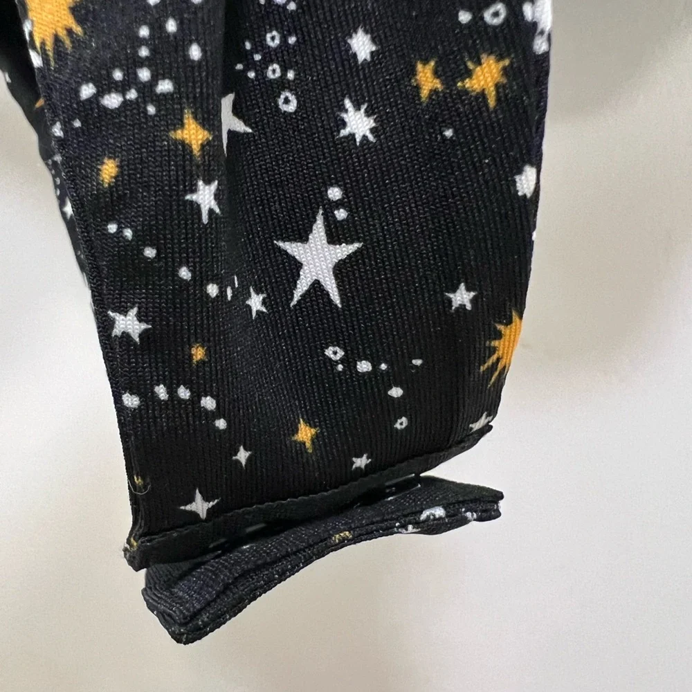 NWT BCBG Generation Fitted Star Celestial Bodysuit with Velvet Straps - Picture 8 of 11